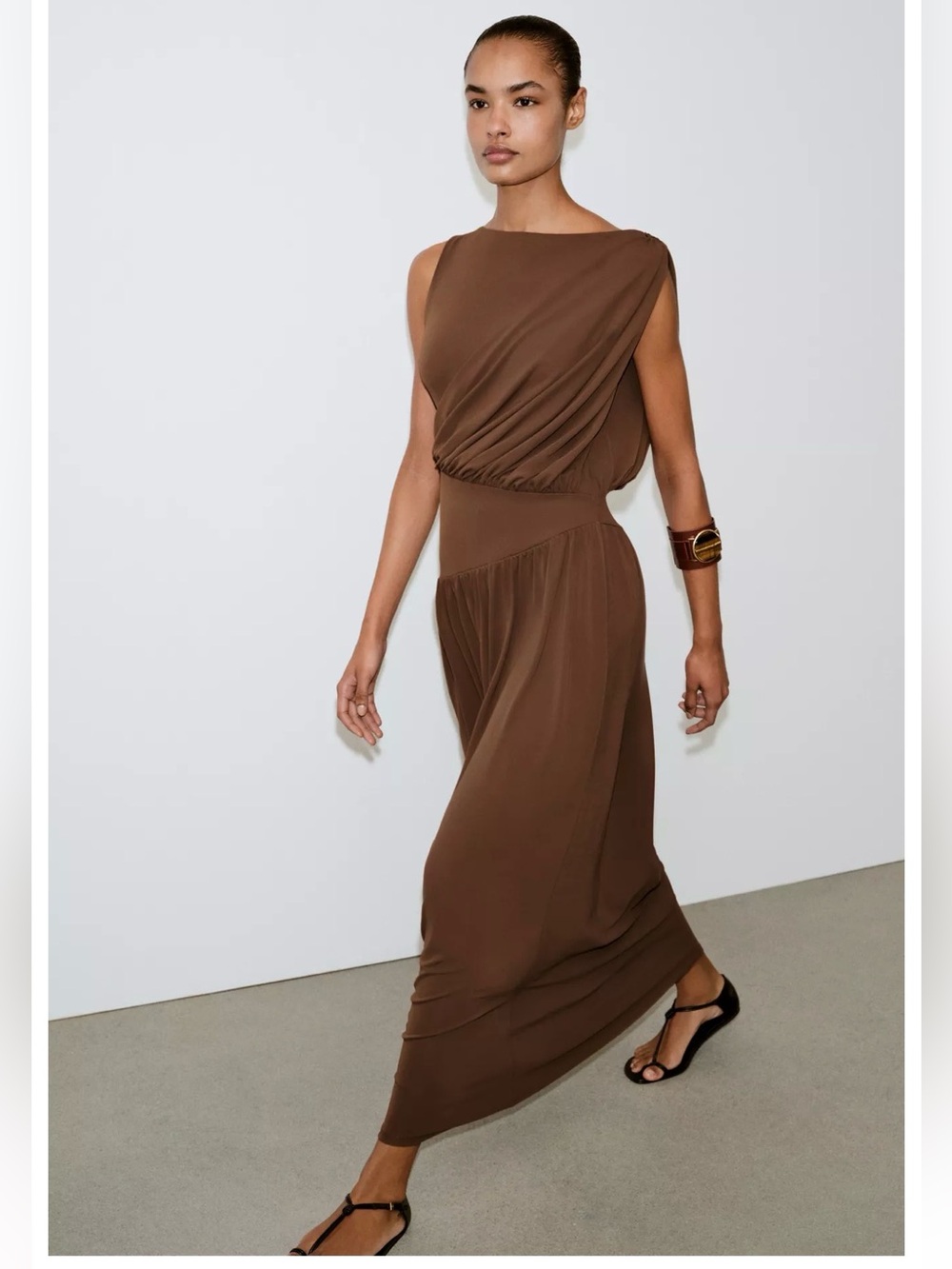 ZARA SIDE SASH DRESS - Picture 1 of 6
